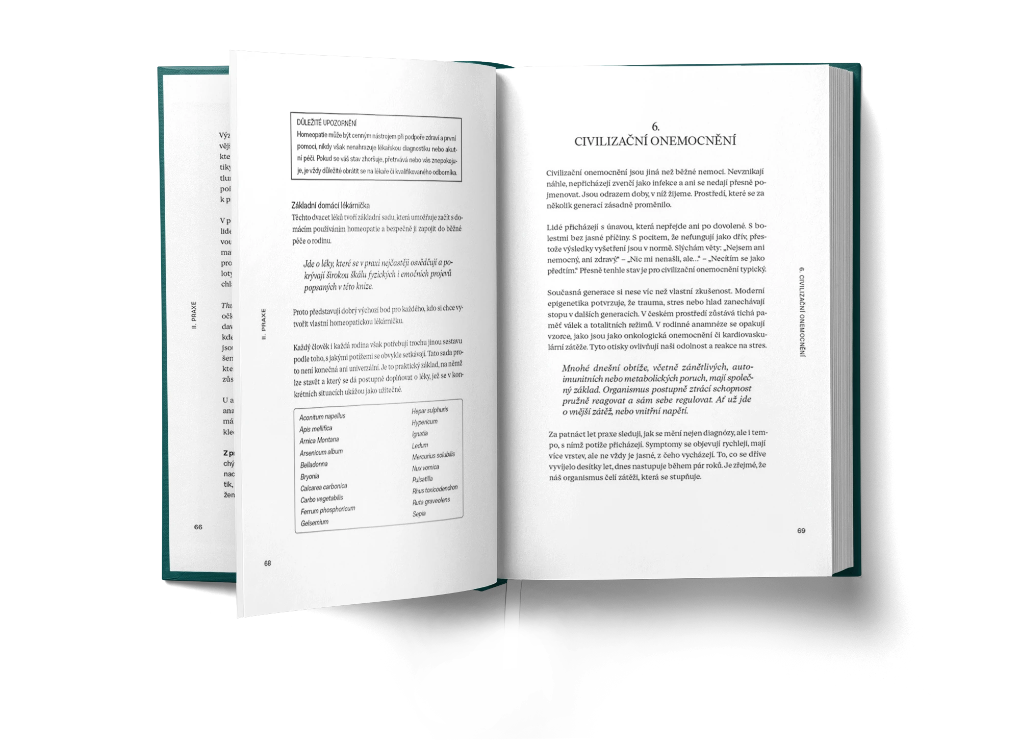 Homeopatie v moderní době – open book spread